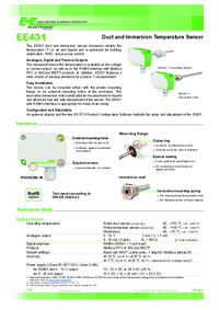 Thumbnail of document Data Sheet - EE432 Cable Temperature Sensor With Flange